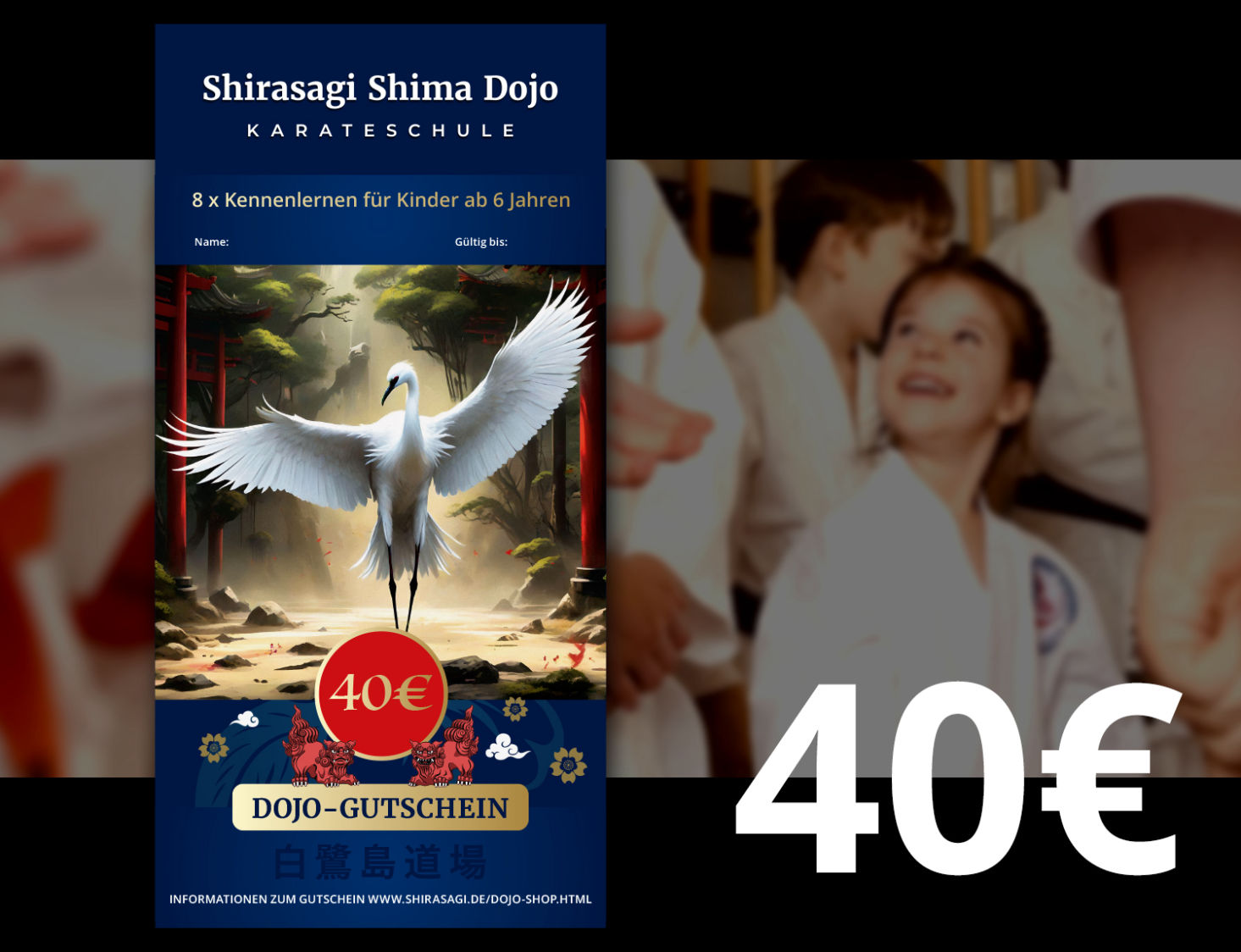 Shirasagi Shima Dojo Gutschein für Kinder 40 €