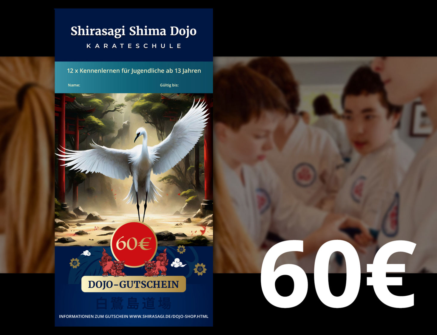 Shirasagi Shima Dojo Gutschein für Jugendliche 60 €